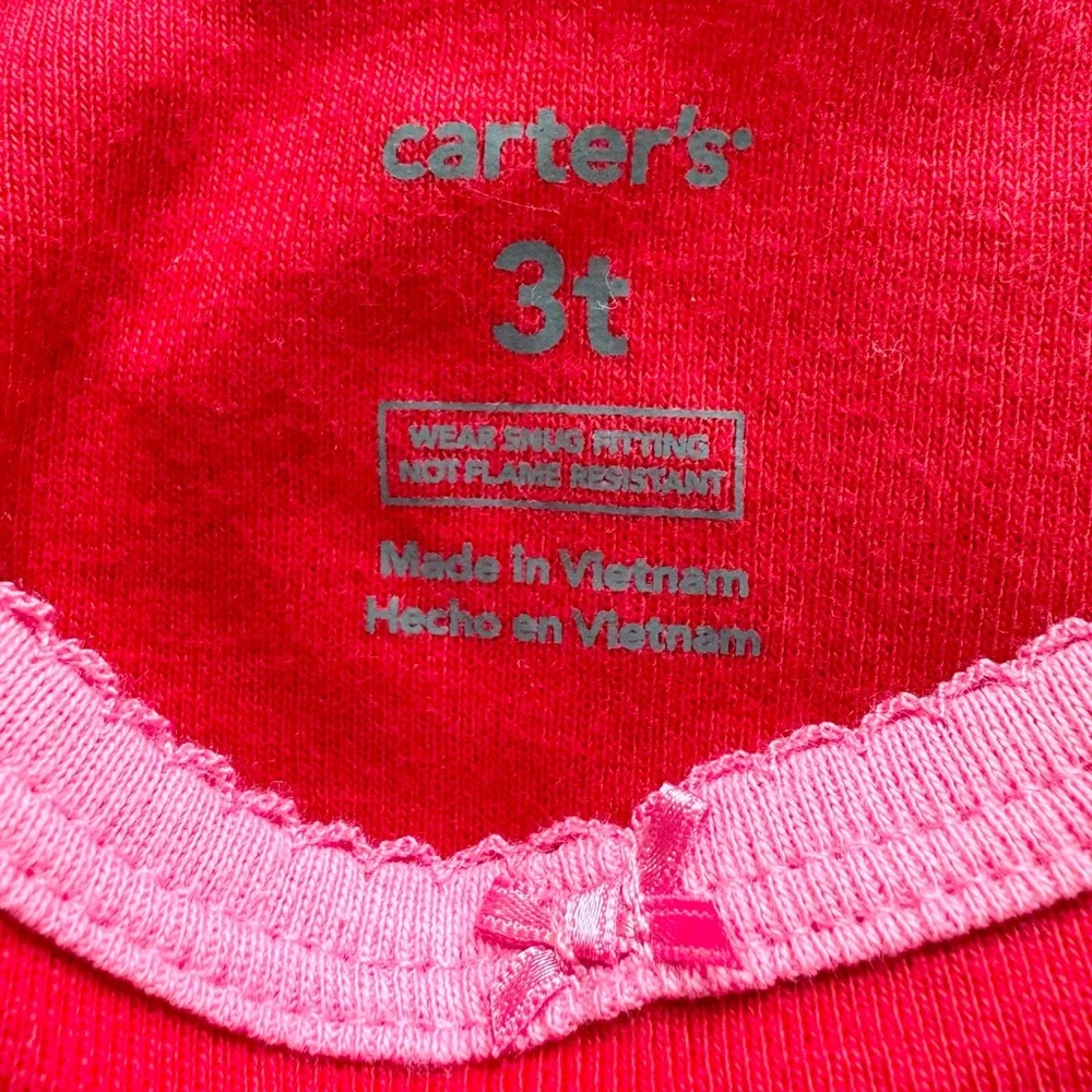 Carter’s 2-Piece Toddler Christmas Pajamas Dreaming of a Frosty Christmas 3T NWT